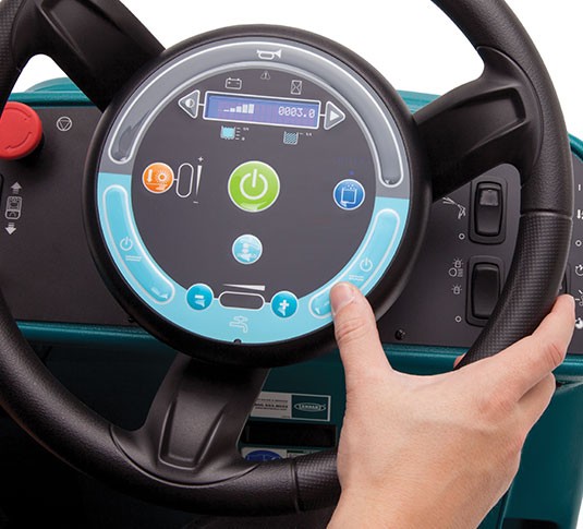 T17 Fregadora de suelo de conductor sentado a batería alt 8